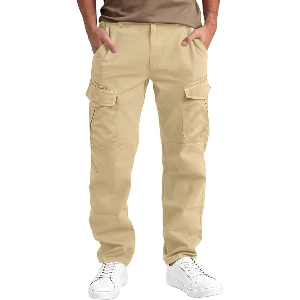 Men’s Ripstop Stretch Water Resistant Multi-Pocket Outdoor Cargo Pants